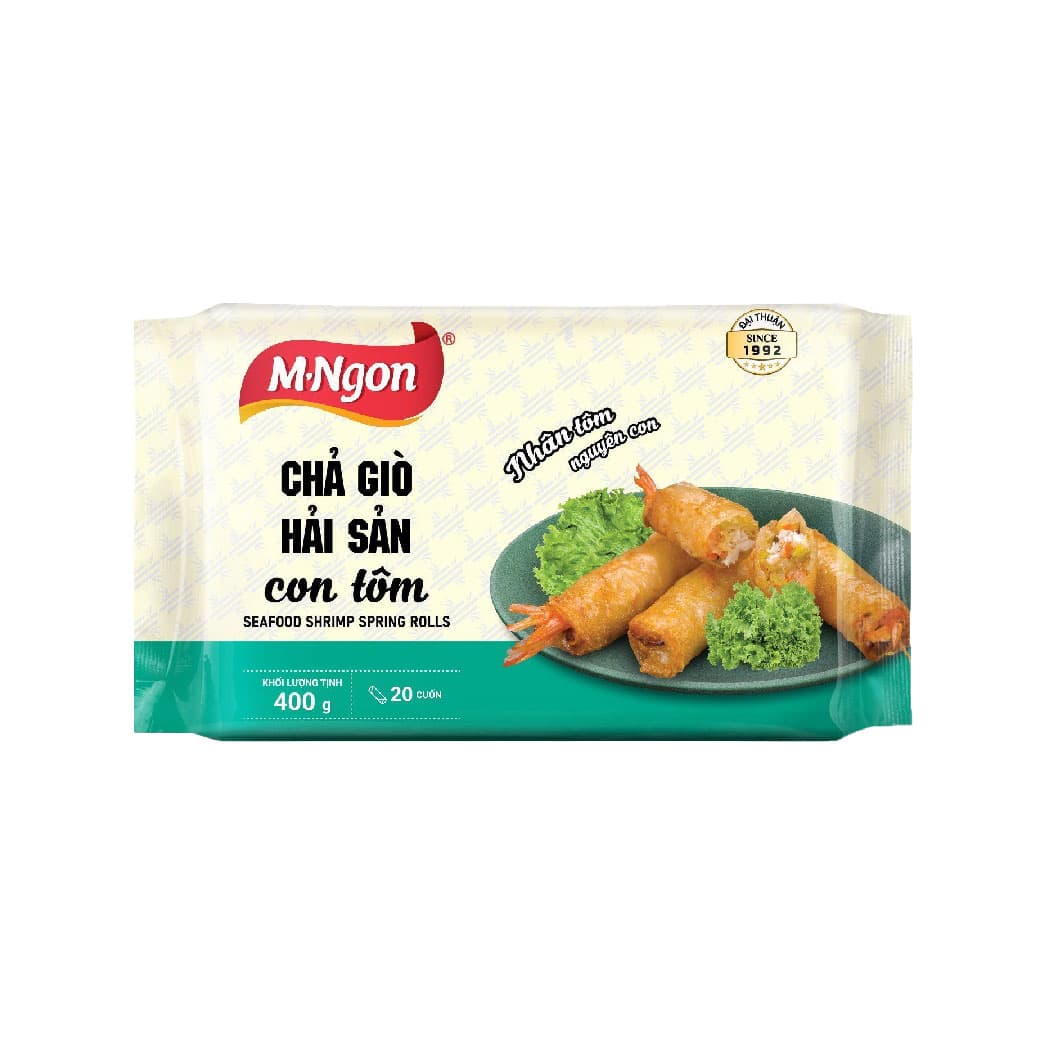 Seafood shrimp spring rolls