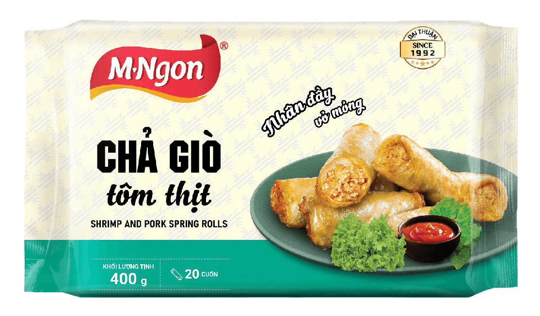 M-Ngon Shrimp and pork spring rolls