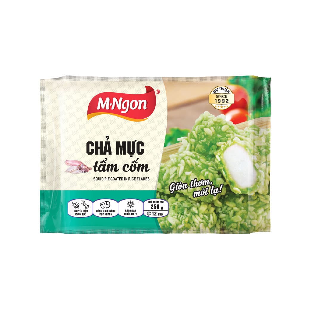 Chả mực tẩm cốm